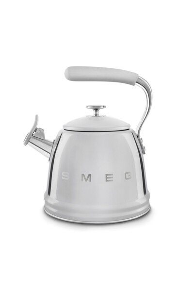 SMEG Fierbător cu fluierător WKF01SS, 2.3 l, Inducție, Mâner rece, Oțel, Argi...