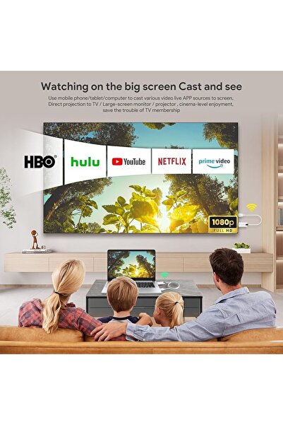 EXCEFORE Wireless HDMI Transmitter and Receiver, Portable Wireless HDMI Exten...