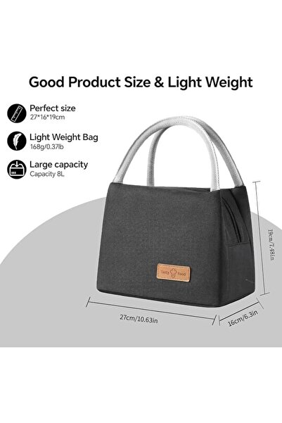 GENERAL Mylindde Lunch Bag, Insulated Lunch Bag for Women Men Kids, Reusable ...