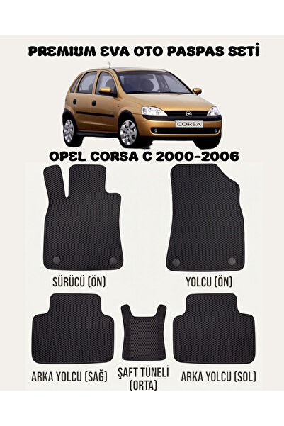 8D OTO PASPASI OPEL CORSA C SERİSİ 2000 - 2006 ARACA ÖZEL PREMİUM EVA PASPAS ...