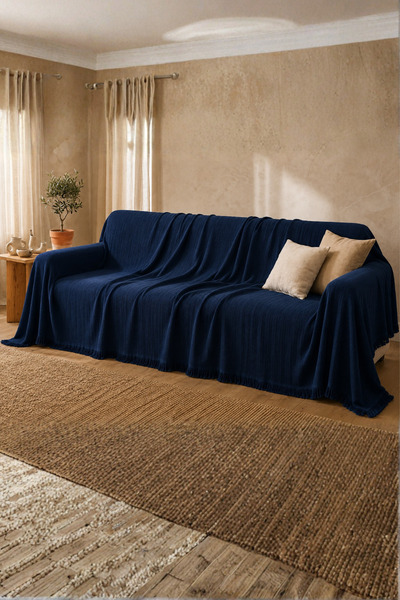 cottoncloth Cotton Non-Slip Anti-Sweat Oversized Sofa Cover Sofa Shawl Sofa B...