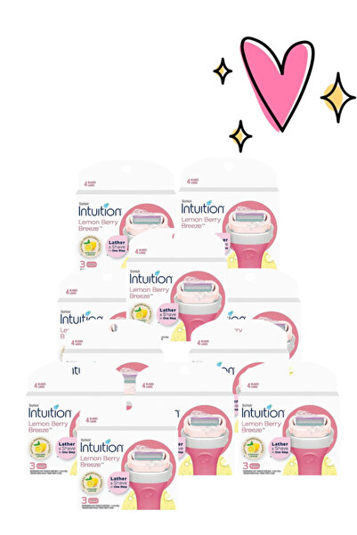 Schick Intuition 11 Pieces Intuition Razor Lemon Berry Breeze 3 Pcs