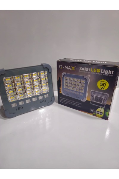 Genel Markalar Q-MAX GÜNEŞ ENERJİLİ ŞARJLI TAŞINABİLİR LET IŞIK 50W