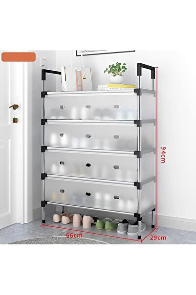 Aputue Shoe Rack, Multi-Tier Shoe Storage Shelves with Armrest, Compact Shoe ...