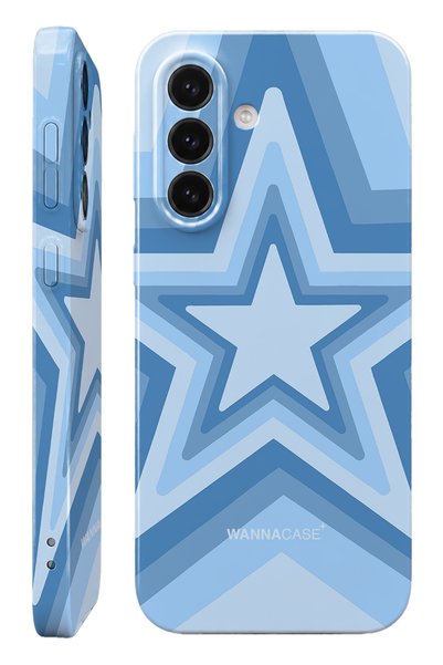 WANNACASE Samsung A56 Baby Blue Star Essential Slim Full Coverage Glossy Prin...