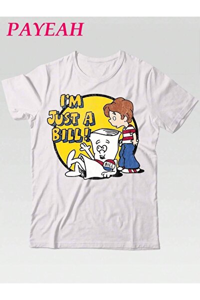 NOURAM I'm Just A Bill Schoolhouse Rock 7O's Tv Cartoon Men's Short Sleeve Tee