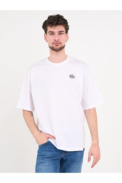 Lee Cooper - Tricou barbat de culoare uniforma cu imprimeu logo