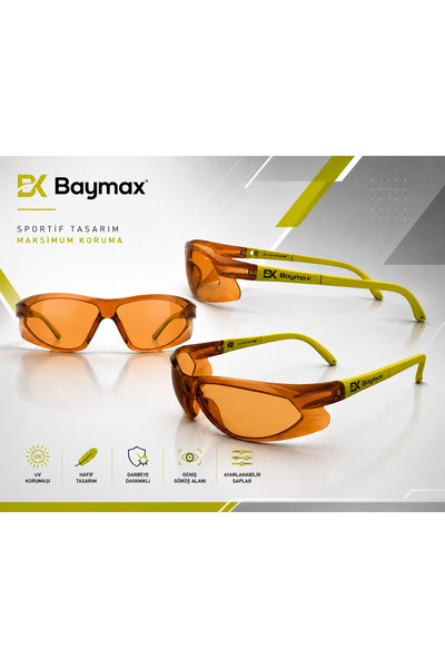 Baymax S-900 Curved Premium Sporty Glasses Uv Protected
