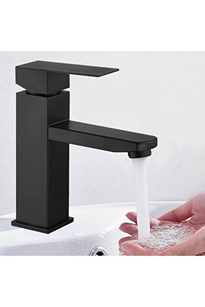STARSTAR Black stainless steel single-handle basin faucet, hot and cold water...