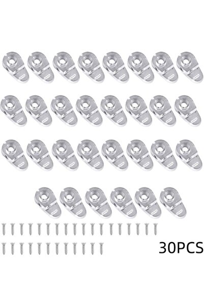 Morvena Picks Set de 30 de cleme din sticlă transparentă cu șuruburi de 3,5×1...