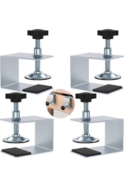 STARSTAR Four small adjustable screw clips with anti-slip pads, suitable for ...