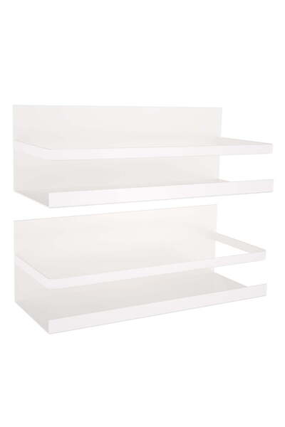 STARSTAR 2-Pack Magnetic Spice Rack for Refrigerator, Magnetic Shelf for Refr...