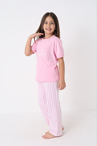 Olivera Girl's Short Sleeve Cotton Pajama Set
