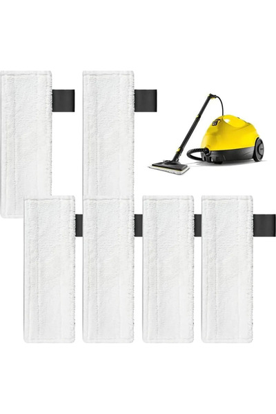 STARSTAR Six replacement microfiber floor cloths for Kärcher steam cleaners, ...