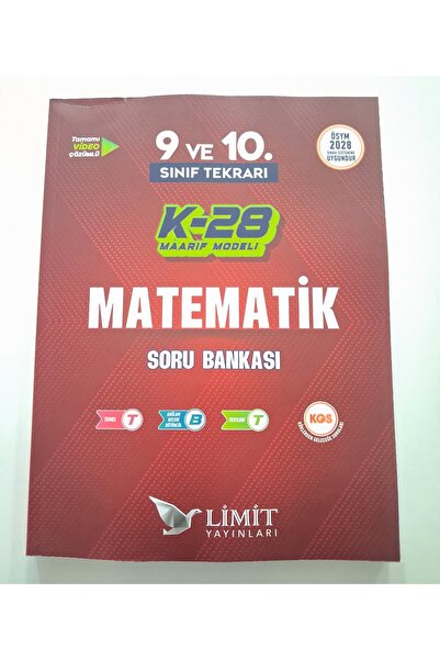 Limit Yayınları TYT MATEMATİK SORU BANKASI 9. VE 10.SINIF TEKRARI K-28 MAARİF...