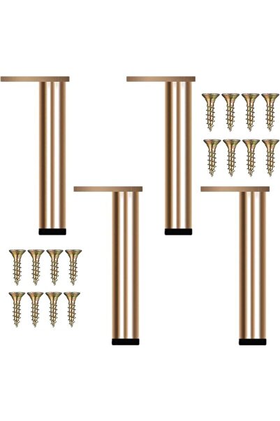 STARSTAR Four adjustable gold-plated metal furniture legs, modern sofa legs, ...