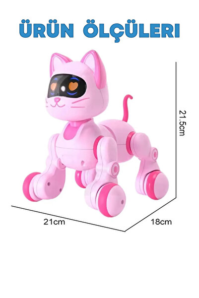 BBYTOYS 🐶 UK Şarjlı İnteraktif Akıllı Robot Köpek ve Kedi