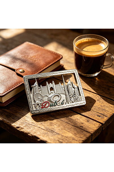 ARIANA Premium Dubai Travel Souvenir Gift Idea, 3D Retro Alloy City Skyline R...