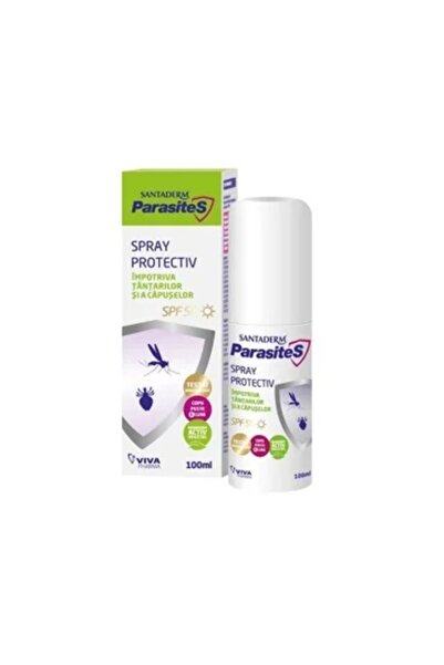 Santaderm Spray repelent importiva tantarilor si a capuselor SPF50 Parasites,...