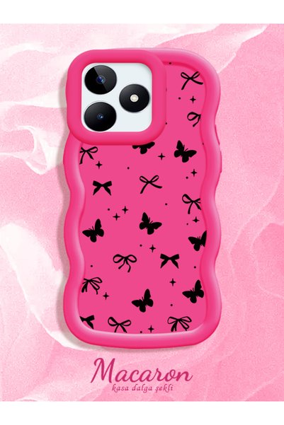 CHICASELUX Realme Note 50 Compatible Slim Butterfly Bow Printed Soft Structur...