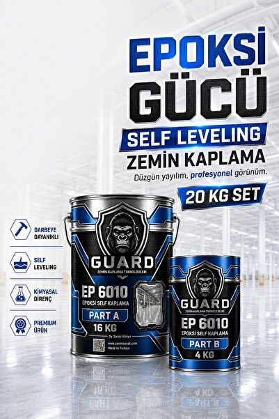SARAS KİMYA GUARD Premium Epoksi Self Leveling Zemin Kaplama - Balkon, Teras,...
