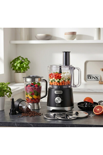 Primo Plus DENX 11-in-1 Multi-Functional Food Processor, Blender, Grinder & C...
