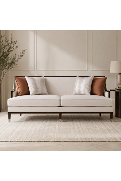 Roots Furniture أريكة هاربر المستقيمة باللون البيج