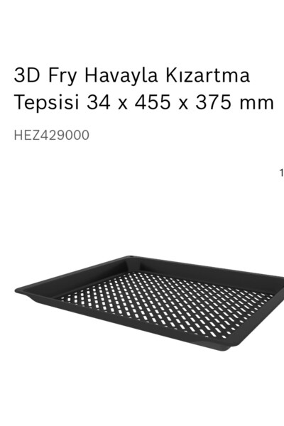 Bosch simens profilo aırfry tepsisi