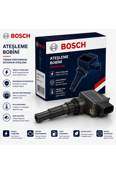 Bosch Ateşleme Bobini 0221504707 Alfa Romeo; Fiat; Jeep 500X, Alfa Romeo; Fiat; Jeep Giulietta, Alfa