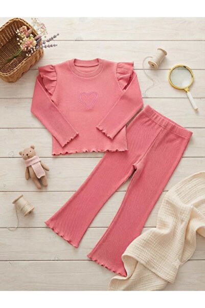 renkli diyar Girls' Spanish-Style Pants Suit with Long Sleeved Blouse for Nur...
