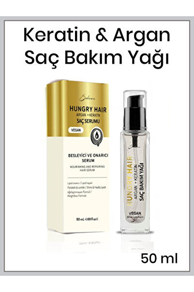 Soho N.Y.C. HUNGRY HAIR OIL KERATİN+ARGAN SAÇ SERUMU 50 ML