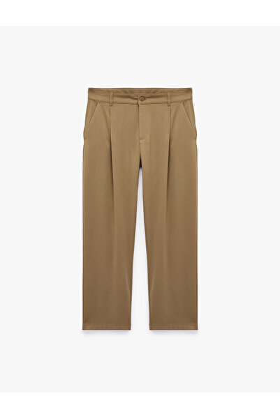 Koton Normal Waist Viscose Blended Fabric Trousers