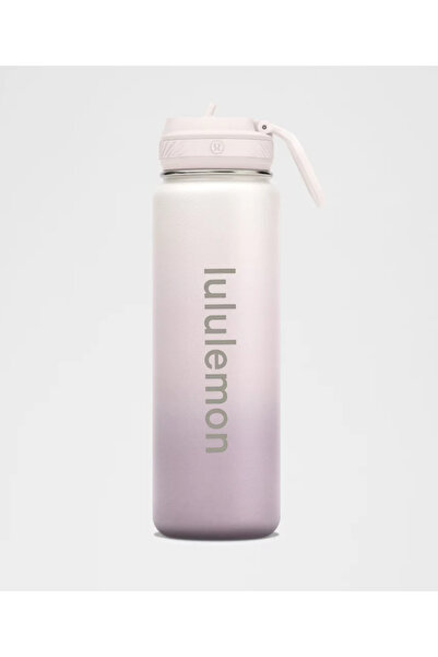 Generic Brand Lulu-Lemon Stainless Steel Thermos 710 ml (24 oz) Vacuum Insula...