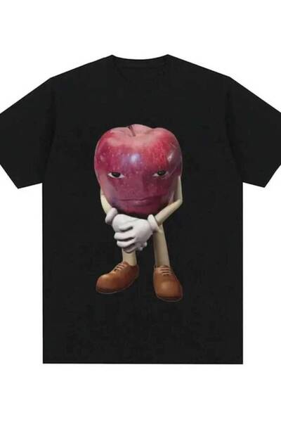 k222 Funny Me Asf Apple With Face Meme Shirt Unisex Fashion High Quality T Sh...