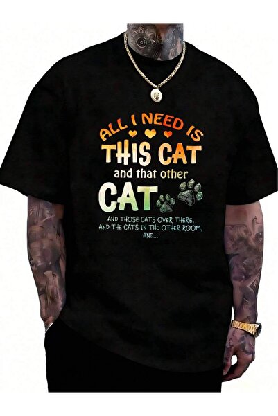 k222 Shirt Black, Small Cat Lover, Adult Short Sleeve, Crew Neck, Classic Fit...