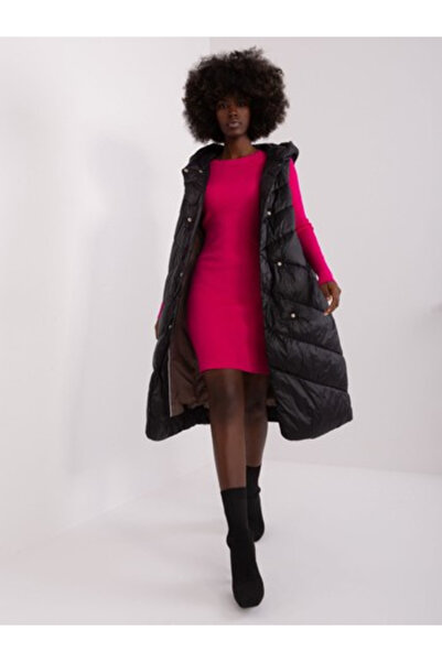Sublevel Vesta Dama Fara maneci, Guler inalt, Sublevel, Negru Casual