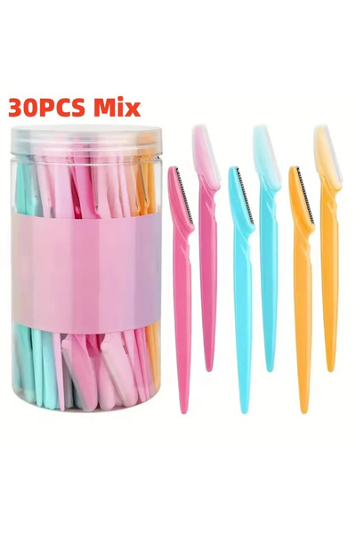 Choice3 30pcs Multicolor 5/10/30/40pcs Eyebrow Razors Kit Facial Eye Brow Tri...