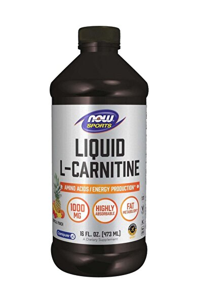 now SPORTS Sports Tropical Punch Flavored L-Carnitine Liquid Supplement 1000M...