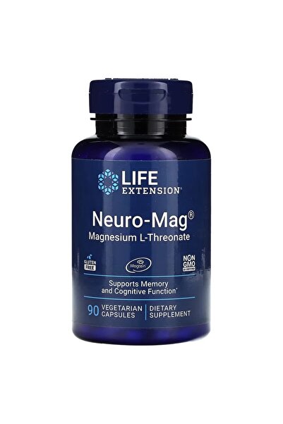 Life Extension Neuro-Mag®, Magnesium L-Threonate, 90 Vegetarian Capsules (48 ...
