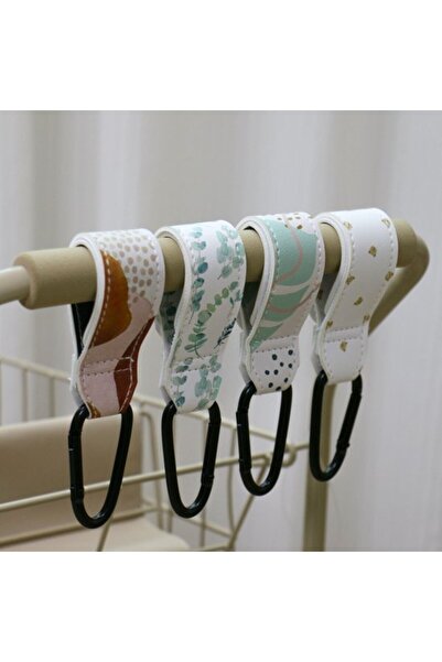 STARSTAR Suitable for 4 Pieces Stroller Hooks Hanging Bags Universal Clips Ac...