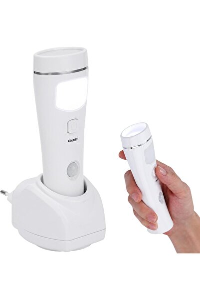 STARSTAR Plug-In LED Motion Sensor Night Light & Emergency Flashlight, Rechar...