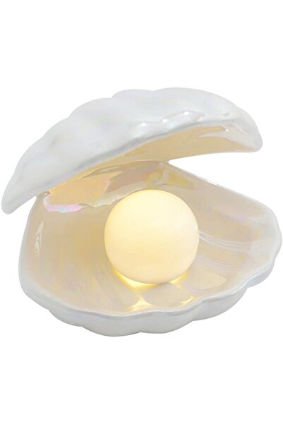 STARSTAR Ceramic Shell & Pearl Night Light for Bedroom