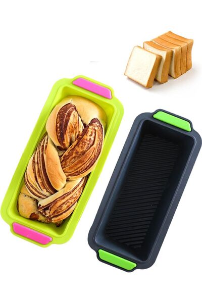 STARSTAR A set of two bread pans, suitable for 500g loaves of bread—flexible ...