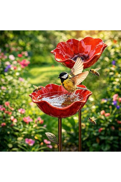 STARSTAR Bird Water Bottle - 14*14*65 cm - High-quality alloy material - Eleg...