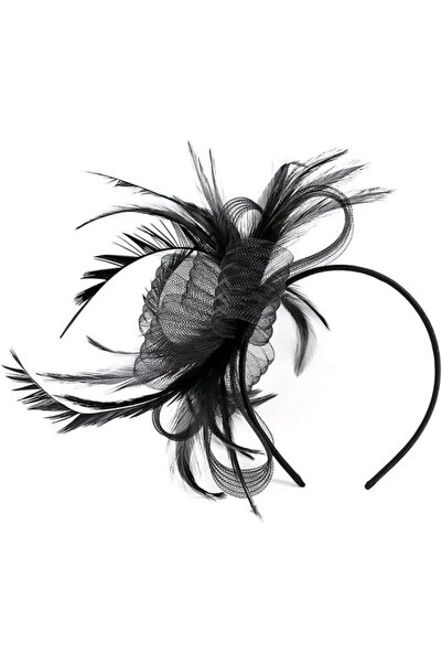 STARSTAR Elegant Feather Hat for Ladies - Vintage Wedding and Cocktail Party ...