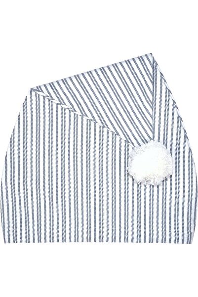 STARSTAR Men's nightcap, blue and white stripes
