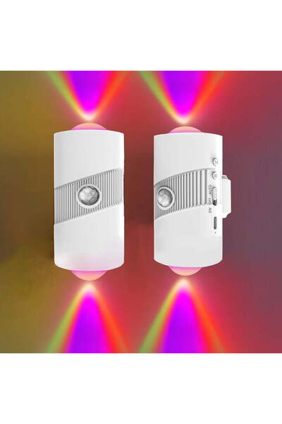 STARSTAR Dynamic Sensing Red-Green-Blue Color-Changing Night Light, 8 Colors ...