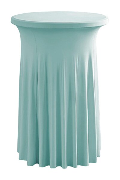 STARSTAR 24x43 inch elastic round cocktail table skirt, fitted high-top bar t...