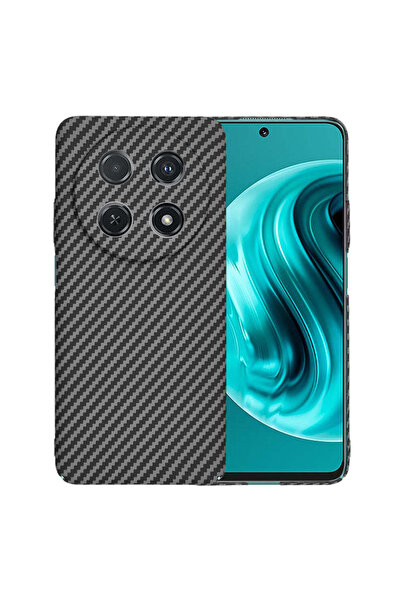 Techsuit Case for Huawei nova 12i, Carbonite FiberShell, cyan - black