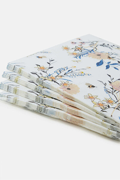 REDTAG Assorted Floral Pattern Paper Napkins (20 Piece)